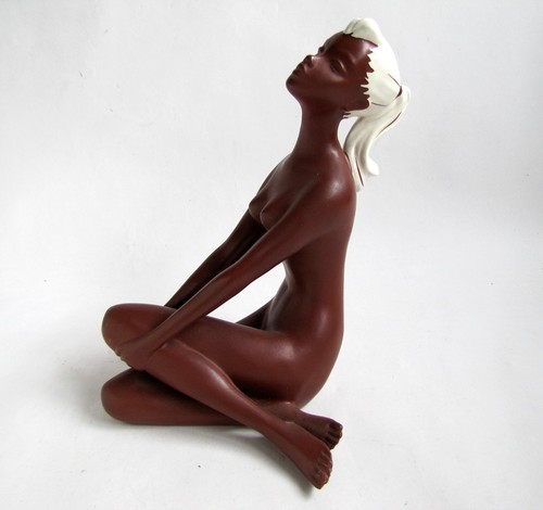 Statuette femme nue céramique - statuette,