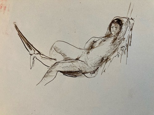 Très beau dessin lavis - beau,