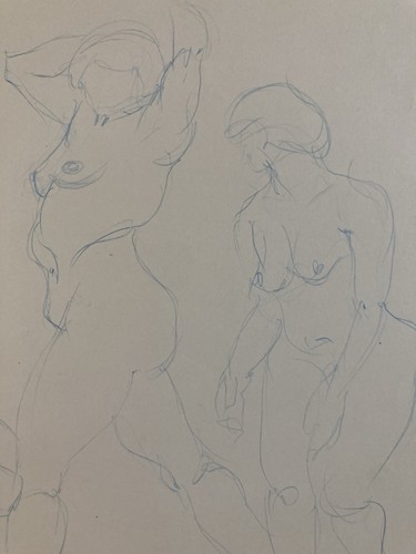 Dessin papier femme nue - femme,