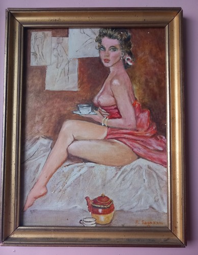 Pin glamour vintage huile - glamour,