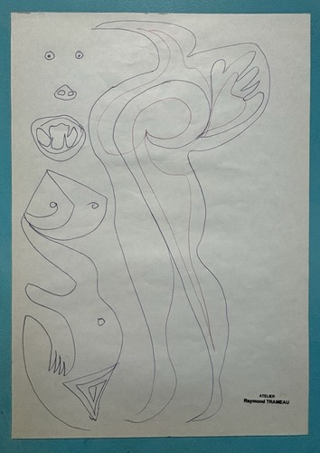 Raymond trameau dessin 1960 - dessin, de